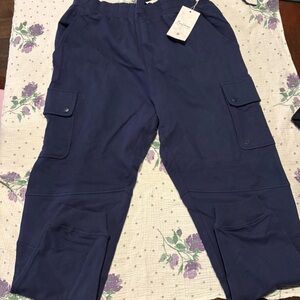 BuffBunny Blue Track Joggers with Relaxed Fit